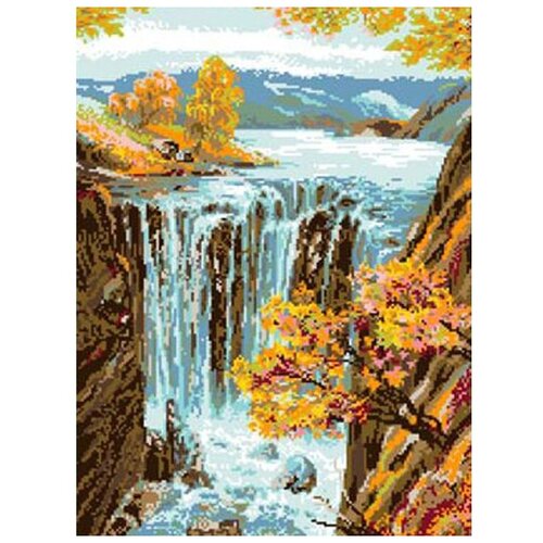 Каролинка Набор для вышивания Водопад,КТКН 123 (Р), 42 х 30 см