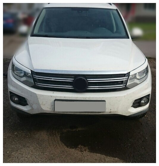 Накладки на передние фары (реснички) Volkswagen Tiguan 20112012201320142015 год