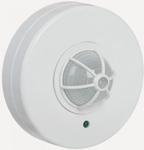 Изображение товара Датчик движения Iek ДД 024 белый, максимальная нагрузка 1100Вт, угол обзора 120-360гра, дальность 6м, IP33