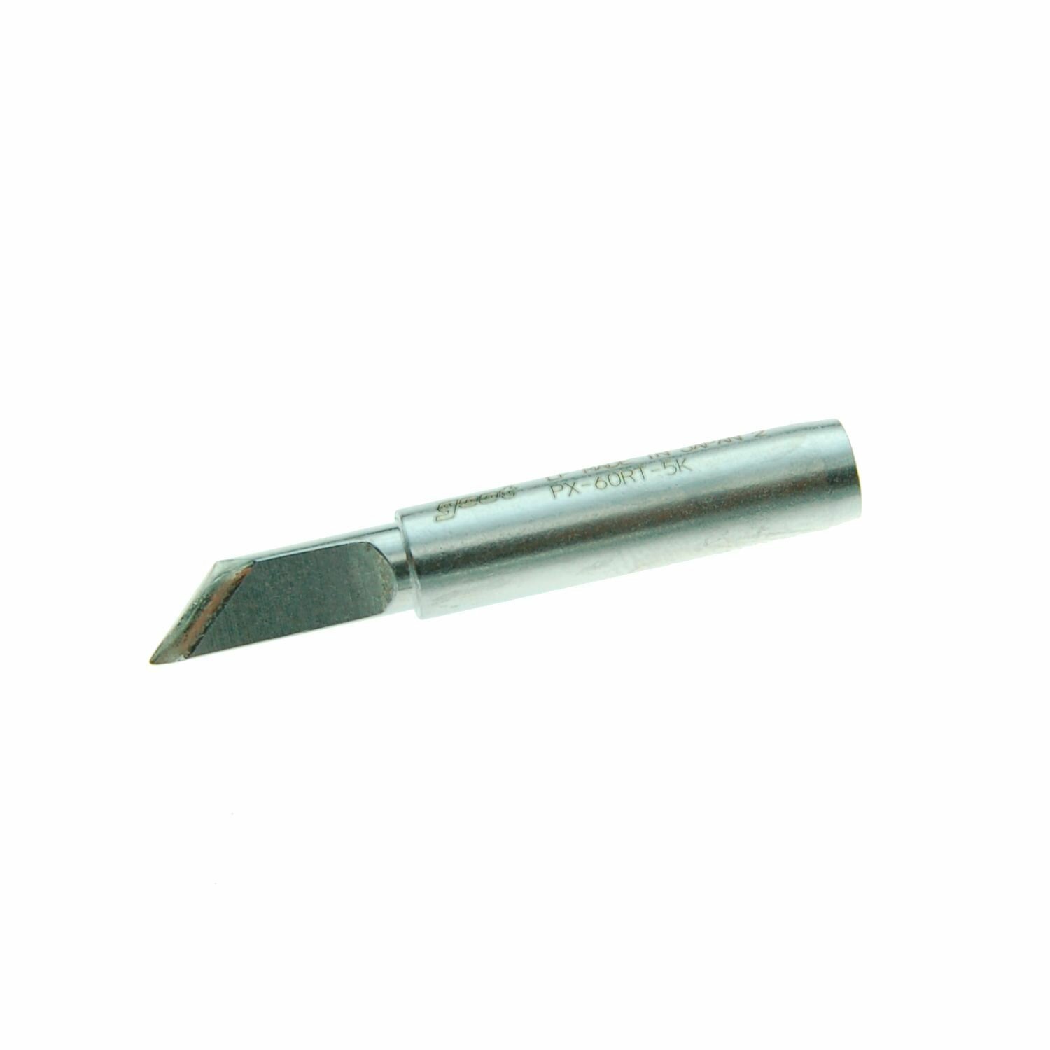 Сменное жало нож GOOT PX-60RT-5K (d6.5х26мм), насадка для паяльников с защитным покрытием, наконечник для пайки, Япония