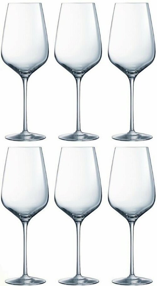Набор бокалов для красного вина 6 шт. CHEF&SOMMELIER Sublym, 550 мл, 26 см, хрустальное стекло, цвет прозрачный (N1744)