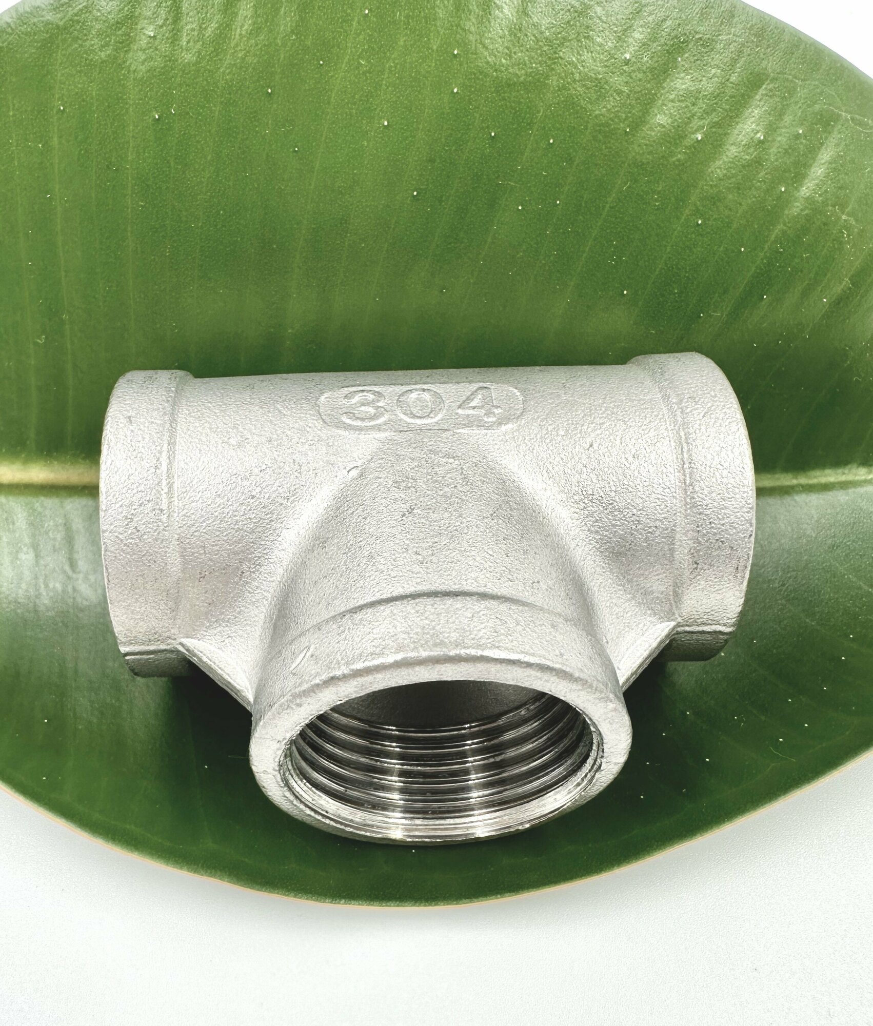 фото Тройник нержавеющая сталь