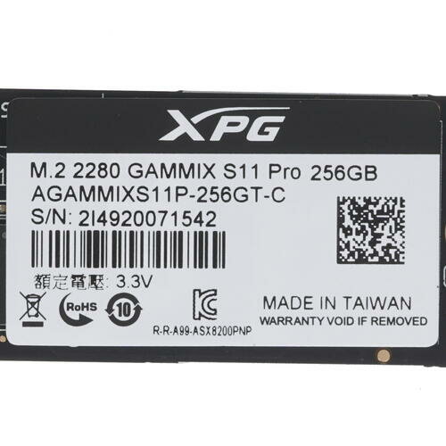 Твердотельный накопитель XPG GAMMIX S11 Pro 256 ГБ M2 AGAMMIXS11P-256GT-C