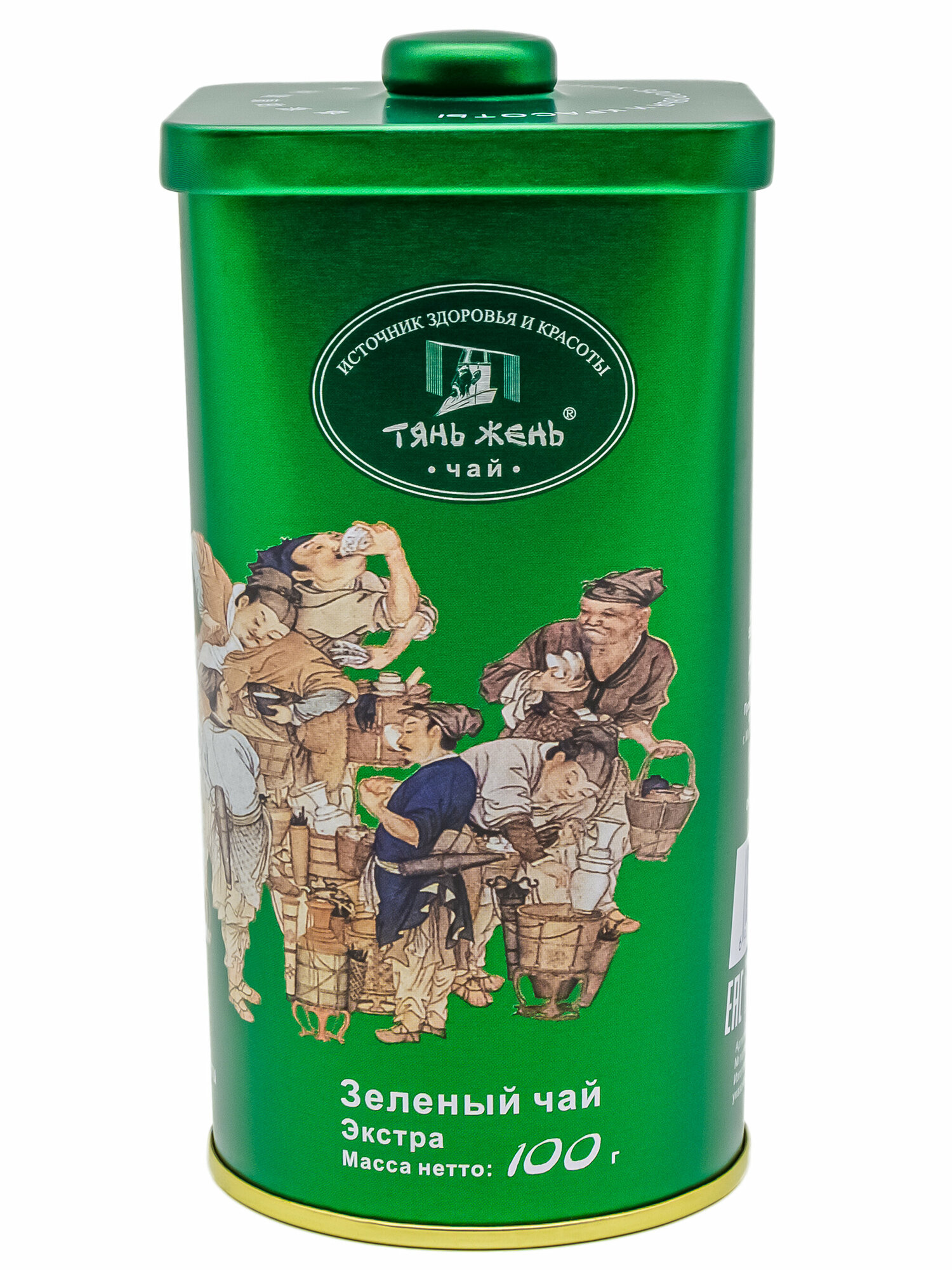 Чай подарочный Тянь Жень Экстра листовой зеленый 100 г - фотография № 6
