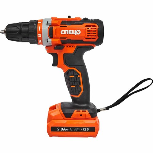 Дрель-шуруповерт аккумуляторная Спец БДА-12-2 12 В Li-Ion 2x2 Ач 681700₽