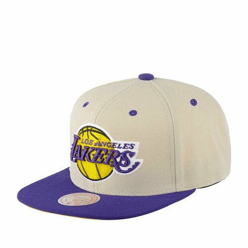 мужская фиолетовая футболка los angeles lakers slam dunk junk food Бейсболка Mitchell & Ness, размер OneSize, белый