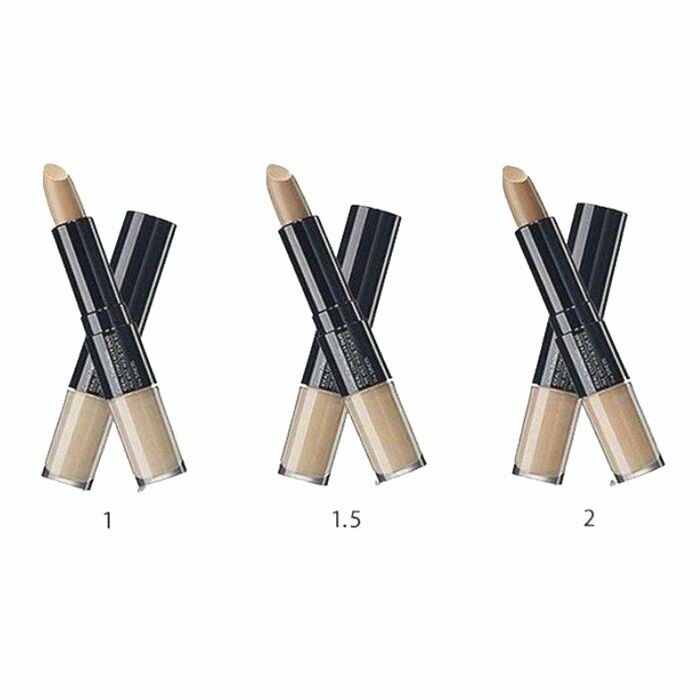 Консилер двойной The Saem Cover Perfection Ideal Concealer Duo1.5Natural Bei - фото №20