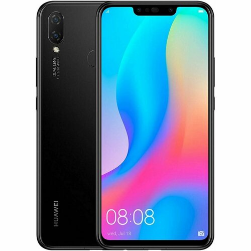 Смартфон HUAWEI Nova 3i 6128 ГБ Dual nano SIM черный 10990₽
