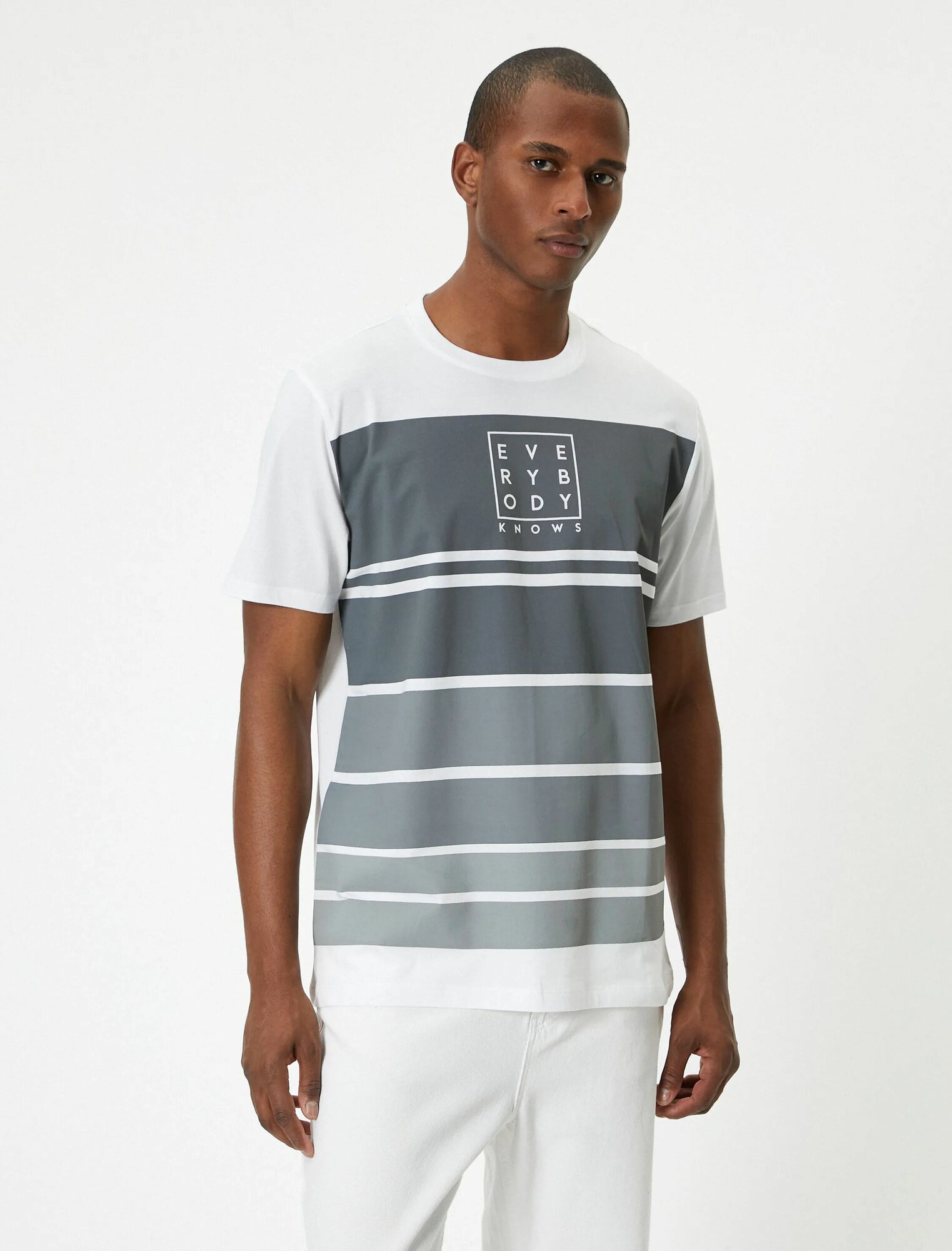 Футболка KOTON, размер XL, белый — фото 1