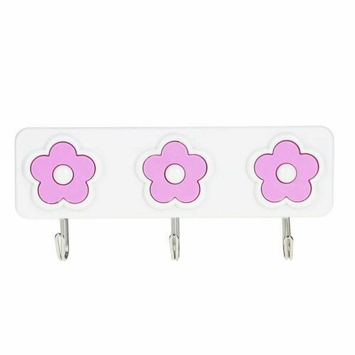 Крючки 2 планки по 3шт Vetta дизайн в ассортименте металл пластик цена за 1 шт 361₽