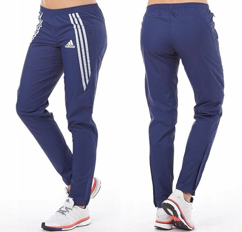 Брюки спортивные adidas, размер 48, синий — фото 1