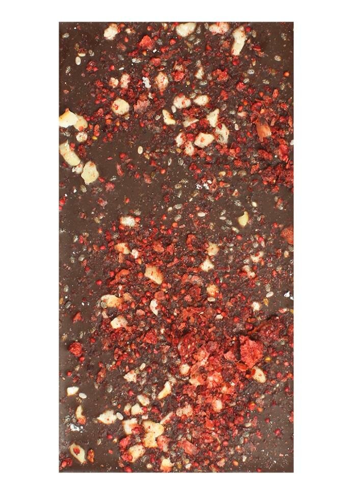 Шоколад без сахара NEOcolate с клубникой, чиа и кешью, 30 г NEOcolate — фото 1