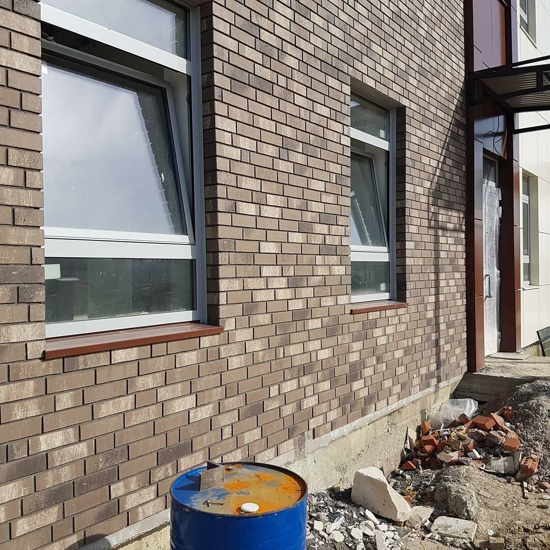 Кирпич Feldhaus Klinker Облицовочный клинкерный кирпич Feldhaus klinker K775NF vascu marengo antrablanca