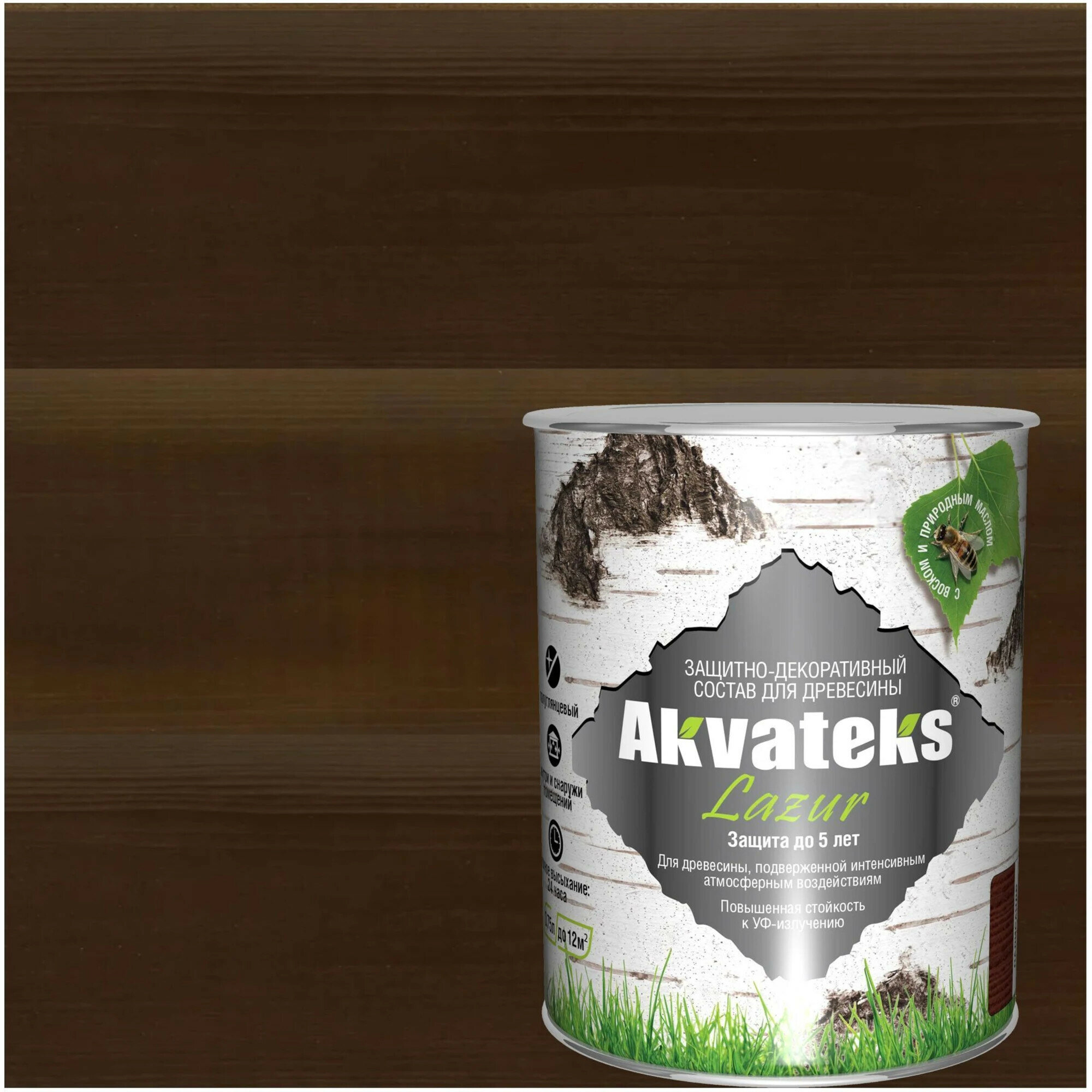 Антисептик Akvateks полуглянцевый палисандр 0.75 л