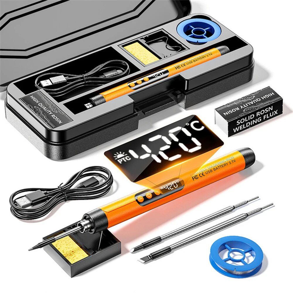 Беспроводной паяльник isfriday USB Soldering Iron  Orange  С сварочные наконечники