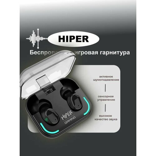 Наушники HIPER TWG ARIA Bluetooth ANC IP54 игровое шумоподавление 2199₽