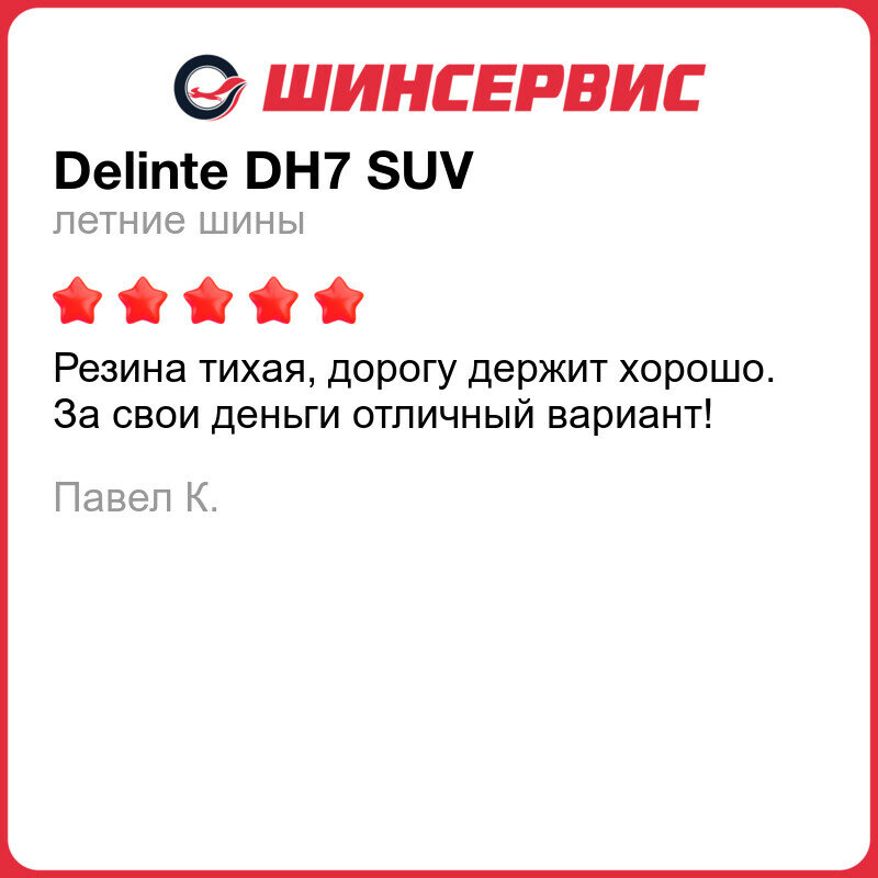 Летняя шина Delinte - фото №6