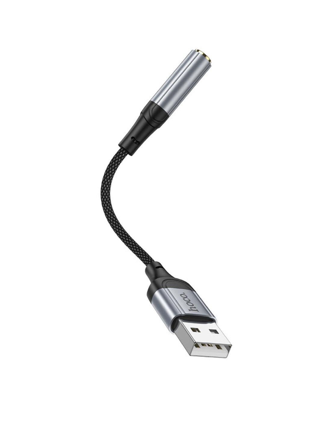 Аудио адаптер USB-A to 3.5mm, звуковая карта, 3d sound Hoco LS36 — фото 1