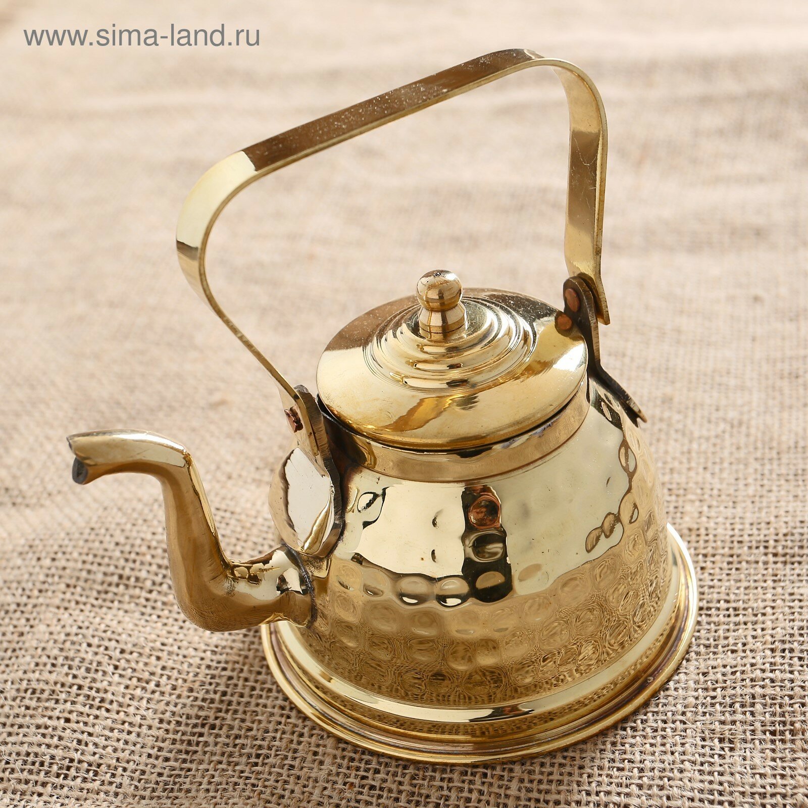 Чайник «Сказка», 12×10×14.5 см, латунь, никель
