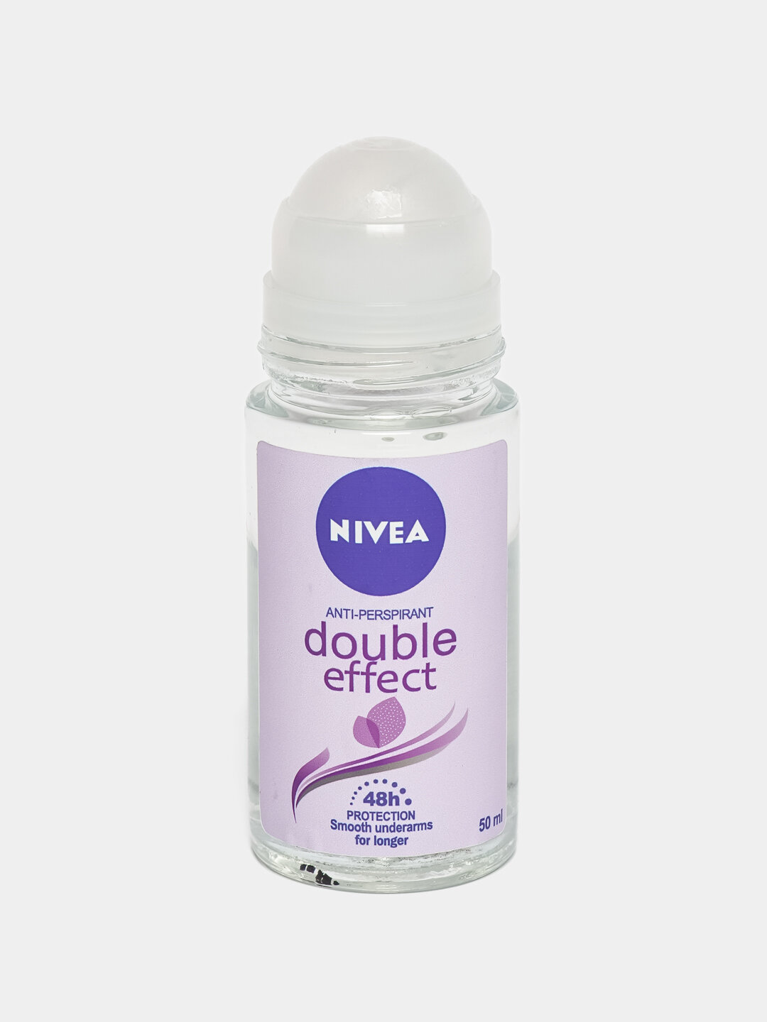 Дезодорант NIVEA "Double Effect", шариковый, защита 48ч, 50мл, женский — фото 1