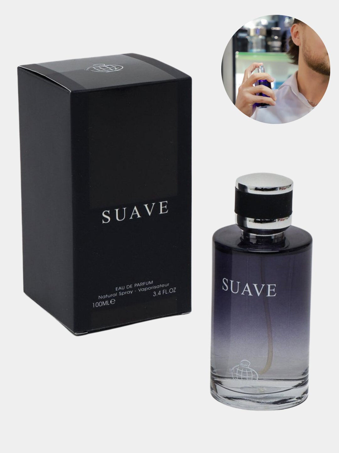 Парфюмерная вода Suave для мужчин, стойкий аромат, отличный вариант для подарка, 50 мл