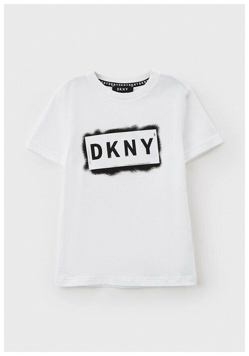 Футболка DKNY, размер 164, белый