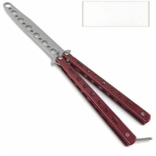 фото Нож тренировочный складной бабочка с-42 (10/22,5см) красный ножи_нови