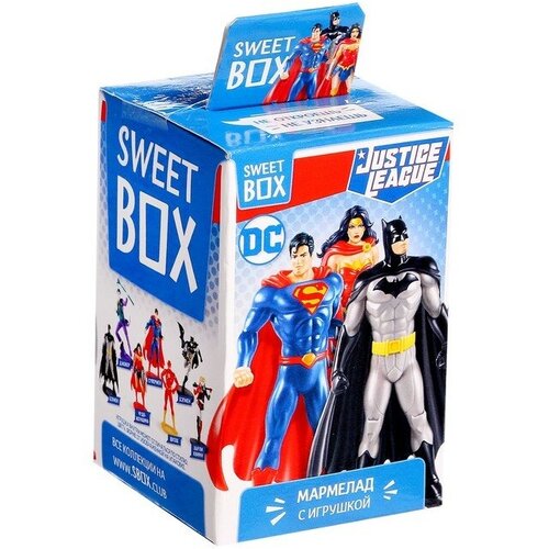 Игрушка Justice League + Мармелад Sweet Box 10 г