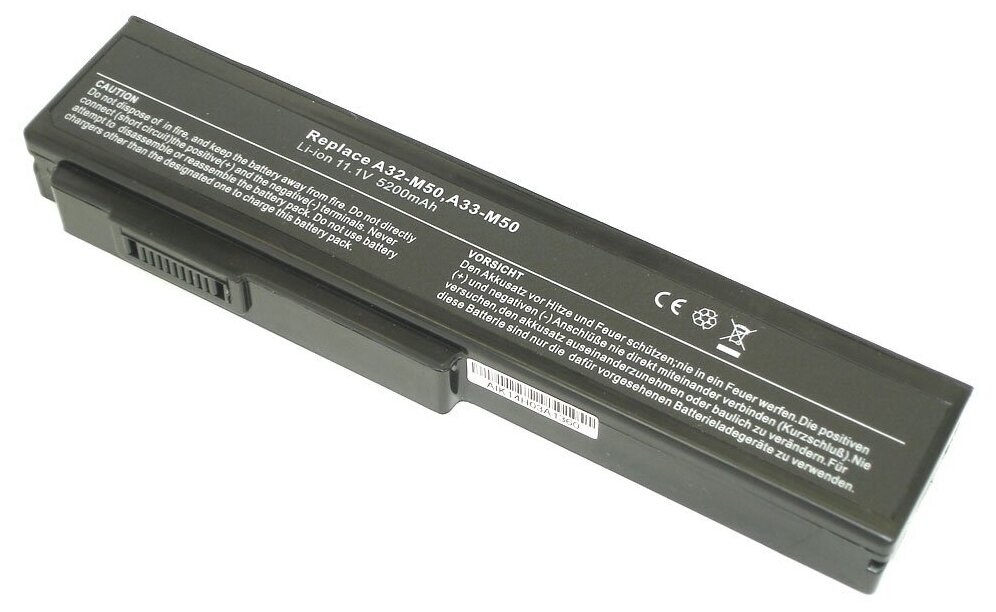Аккумулятор для ноутбука Asus M50 M60 G50 G51 L50 X55 Pro56 Pro72 N43S N52 N61 X64 X62 Pro62 Series. 11.1V 5200mAh A32-M50 A33-M50
