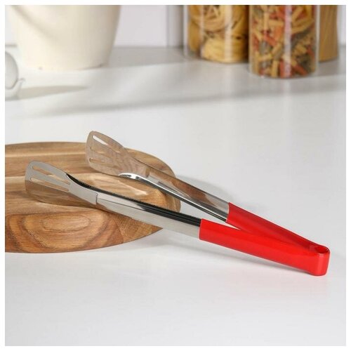 Щипцы кухонные Доляна Яркость 201 сталь 34х45 см цвет красный 409₽