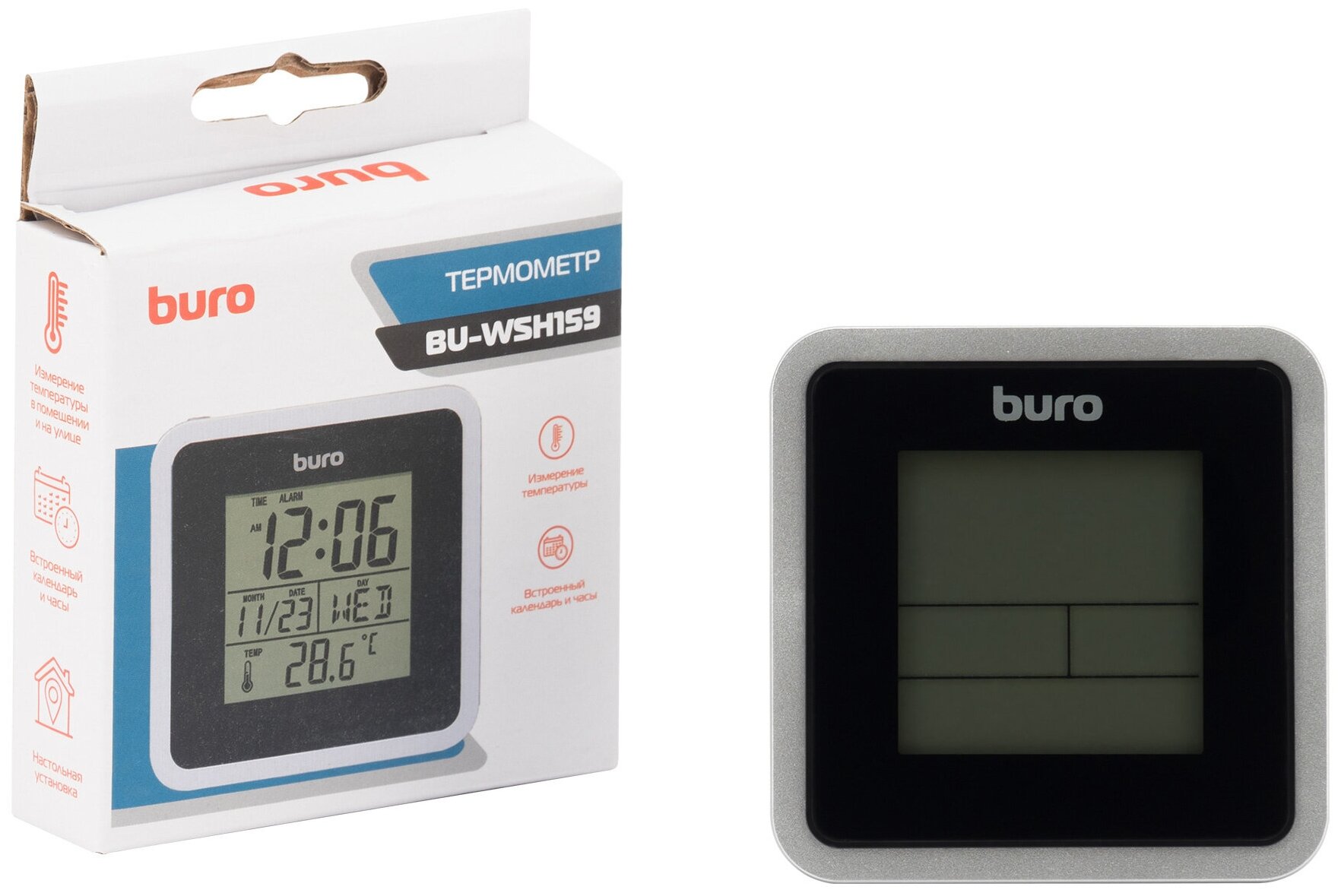 Термометр Buro BU-WSH159 черный - фото №5