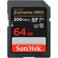 Карта памяти SanDisk Extreme PRO 64GB 200MB/s Class 10 UHS-I (SDSDXXU-064G-GN4IN)