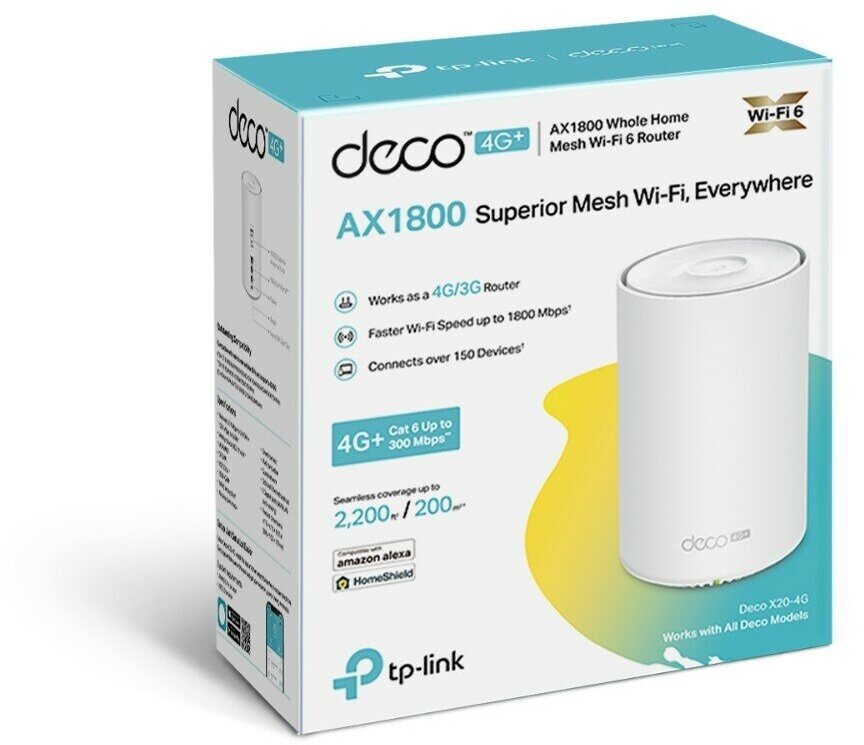Роутер TP-LINK Deco X20-4G (1-pack)