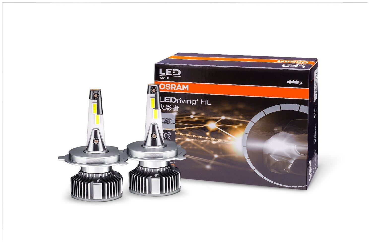 Светодиодная лампа Н4 Osram LEDriving HL H4 2шт. 46204CW