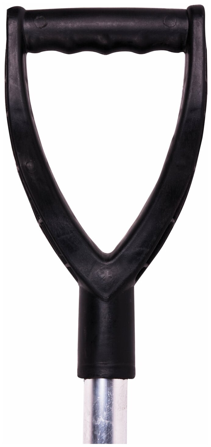 Лопата КНР универсальная, пластиковая, 25х34 см, высота 95 см, с алюминиевым наконечником (№6)