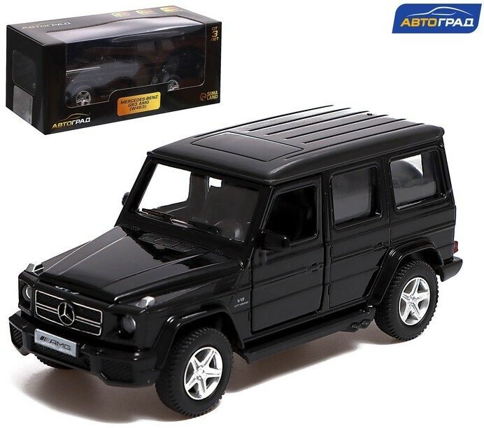 Автоград Машина металлическая MERCEDES-BENZ G63 AMG, 1:32, открываются двери, инерция, цвет чёрный