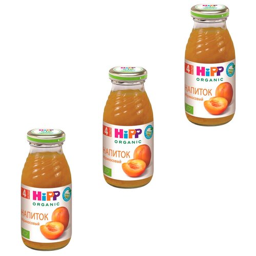 Напиток HiPP Organic Абрикосовый, c 4 месяцев, 0.2 л., 3 шт.