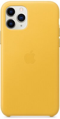 Чехол кожаный Apple iPhone 11 Pro Leather Case Meyer Lemon (Лимонный сироп) MWYA2ZM/A