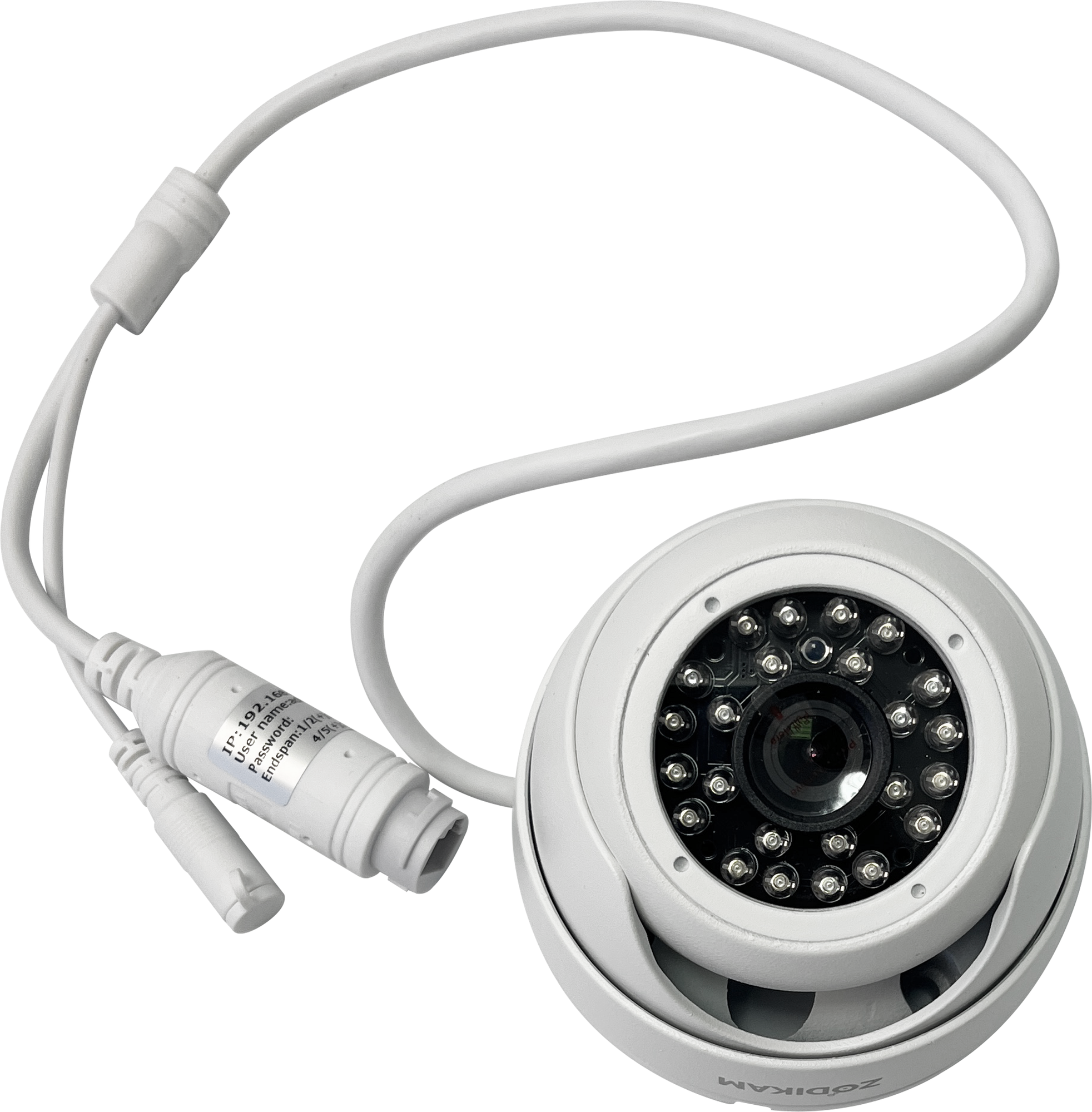 Купольная антивандальная IP камера видеонаблюдения для дома Zodikam 3202-P - фотография № 4