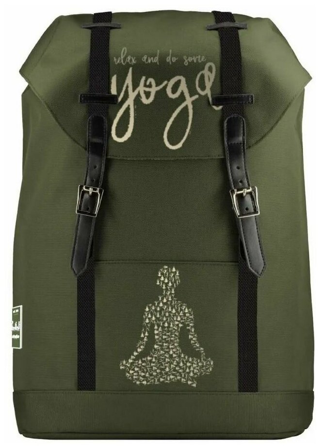 Рюкзак городской Yoga, темно-зеленый Bruno Visconti - фото №4
