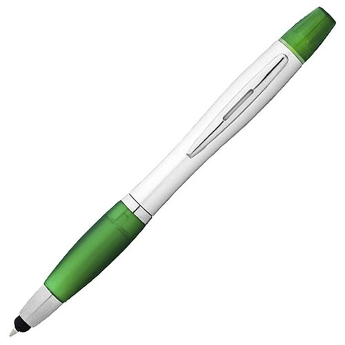 Ручка-стилус Nash с маркером, зеленый/серебристый