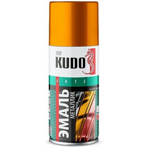 Краска аэрозольная золото Kudo 210 мл KUDO KU-1028.1 | цена за 1 шт эмаль для ванн kudo ku 1301