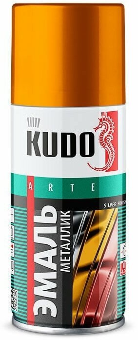 Эмаль универсальная металлик (золото) KUDO 210мл. KU-1028.1 KUDO KU-1028.1 | цена за 1 шт