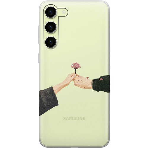 Силиконовый чехол с принтом Hands для Samsung Galaxy S23+ / Самсунг С23 Плюс силиконовый чехол на samsung galaxy s23 самсунг с23 плюс с 3d принтом the nineties прозрачный