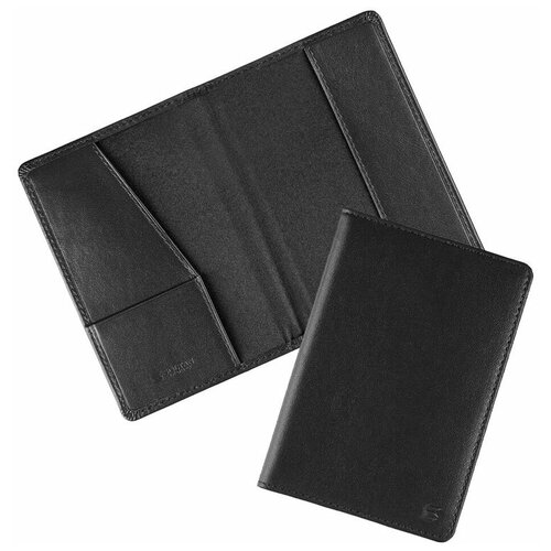 Обложка для паспорта SOLTAN, черный
