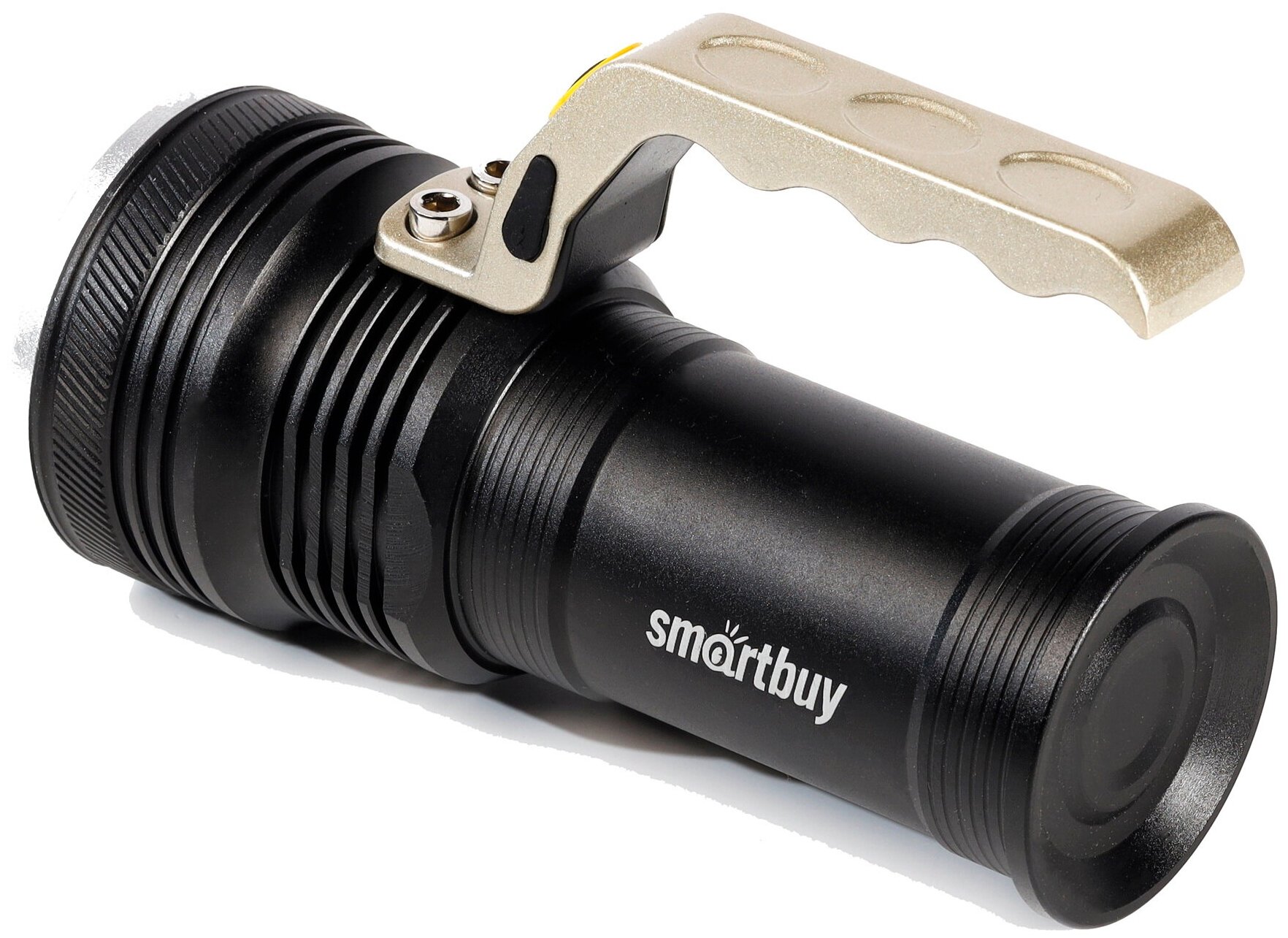 Аккумуляторный светодиодный фонарь Smartbuy CREE T6 10Вт с системой фок-ки луча, металлический с ручкой, IP54 - фото №3