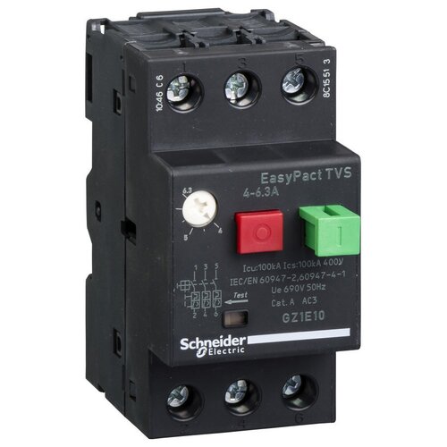 Автоматический выключатель Schneider Electric EasyPact TVS 100kA 6,3 A