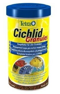 Корм для аквариумных рыб Tetra Cichlid Granules 500 мл (гранулы) - фотография № 18