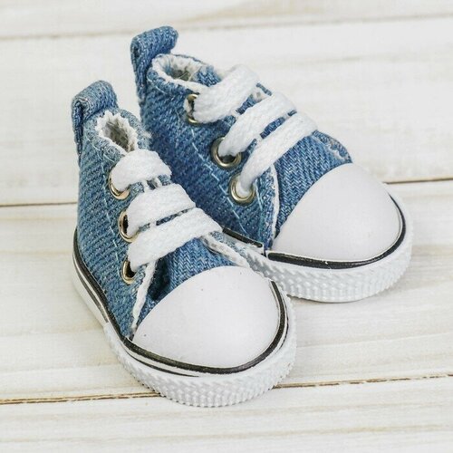 Кеды для кукол длина подошвы 5 см цвет джинса 850₽