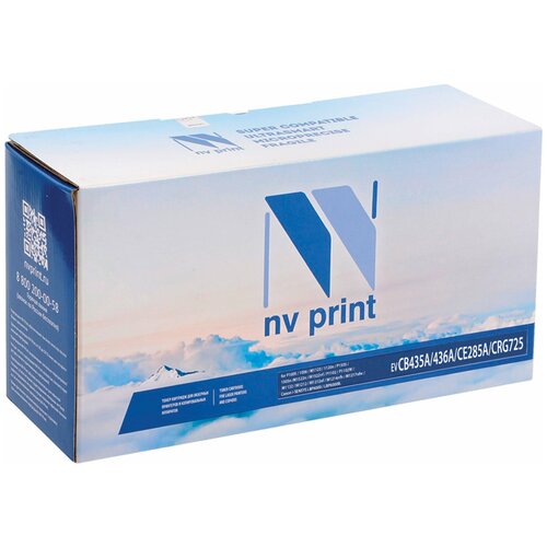 NV PRINT Картридж лазерный nv print (nv-ce285a/cb435a/436a/725) для hp/canon laserjet/i-sensys, ресурс 2000 стр, nv-435a/436a/28 картридж nv print nv 725 set3